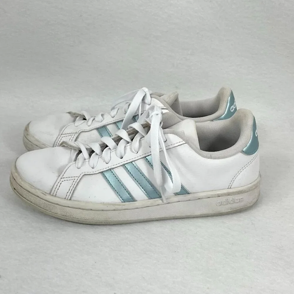 Adidas Grand Court Cloudfoam Leather Sneakers Classic Outdoors Athleisure 7.5